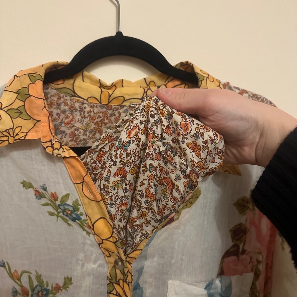 Free People Day of Ditzies Floral Patchwork Maxi Dress - Picture 3 of 4